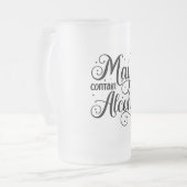 Mag alcohol bevatten matglas bierpul (Voorkant links)