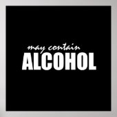 Mag alcohol bevatten poster (Voorkant)