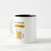 Mag alcohol bevatten tweekleurige koffiemok (Voorkant links)