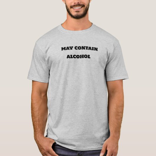 Mag alcohol T-Shirt bevatten (Voorkant)