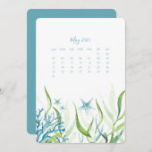 Mag alleen een kalender onder het Zee staan Menu (Voorkant / Achterkant)