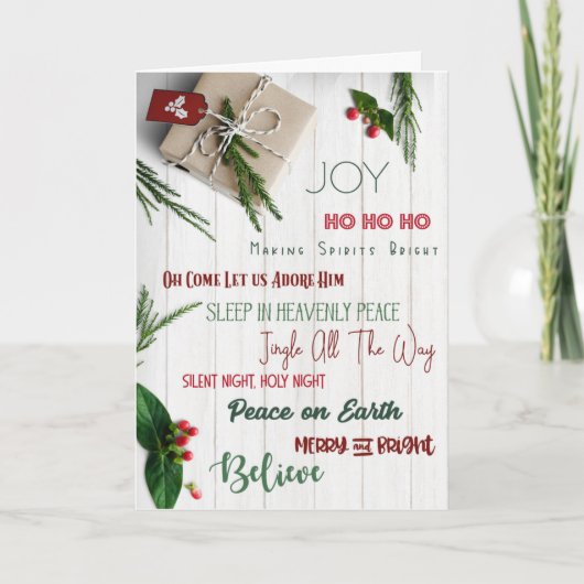 MAG "ALLES" UW CHRISTMAS WENSEN WAAR TE WORDEN KAART (Voorkant)