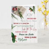 MAG "ALLES" UW CHRISTMAS WENSEN WAAR TE WORDEN KAART (Gele Bloem)