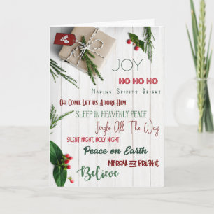 MAG "ALLES" UW CHRISTMAS WENSEN WAAR TE WORDEN KAART