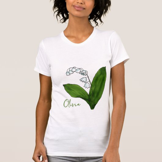 Mag-bloem Lily van de vallei T-Shirt (Voorkant)