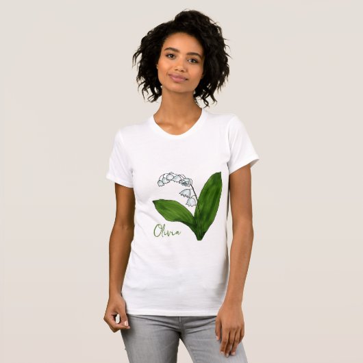 Mag-bloem Lily van de vallei T-Shirt (Voorkant volledig)