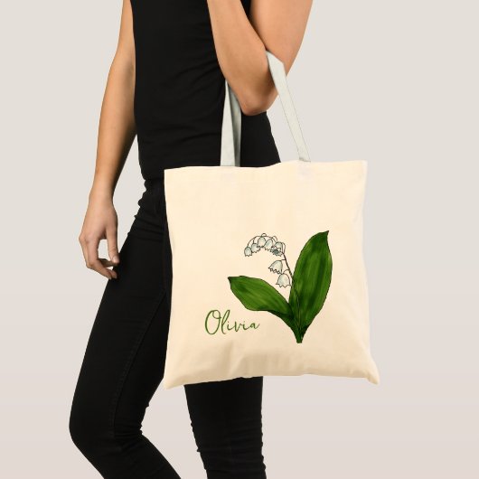 Mag bloem Lily van de valleyCanvas tas (Voorkant (product))