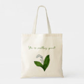 Mag bloem Lily van de valleyCanvas tas (Achterkant)