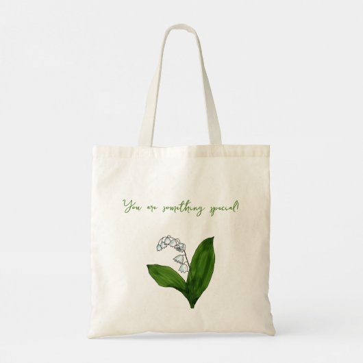 Mag bloem Lily van de valleyCanvas tas (Achterkant)