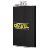 Mag de grind onder je liggen? heupfles (Links)