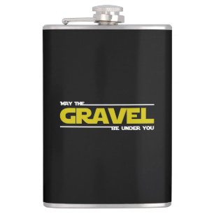 Mag de grind onder je liggen? heupfles