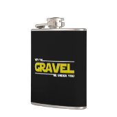 Mag de grind onder je liggen? heupfles (Links)