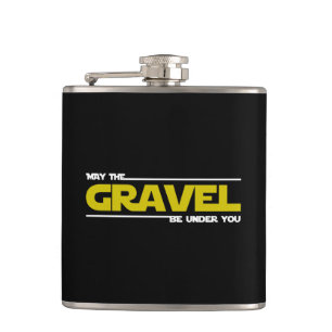 Mag de grind onder je liggen? heupfles