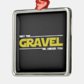 Mag de grind onder je liggen? metalen ornament (Links)