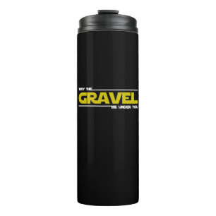 Mag de grind onder je liggen? thermosbeker