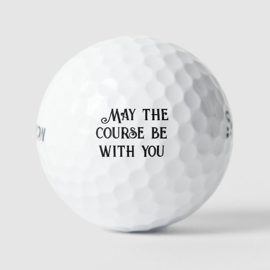 ***MAG DE KOERS BIJ U ZIJN** FUNNY GOLF BALL GOLFBALLEN (Voorkant)