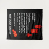 MAG DE LORD BLESS JE NUMMER 6 kerstak Wandkleed (Voorkant (horizontaal))