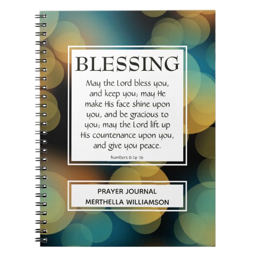 MAG DE LORD BLESS U 6:24-26 BEDRAGEN NOTITIEBOEK (Voorkant)