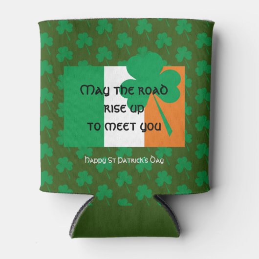 MAG DE WEG IERSE Vlag STOPEN DAG PATRICKS STIJGEN Blikjeskoeler (Voorkant)