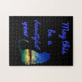 Mag dit een mooi jaar zijn, een kat van topwater legpuzzel (Horizontaal)