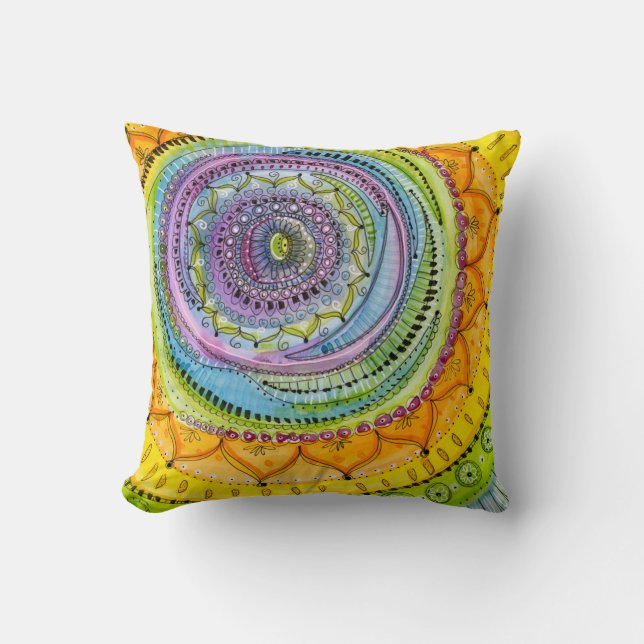 Mag elke dag worden gevuld met zonneschijn Sierkus Kussen (Voorkant)