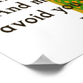 Mag het aantal zegeningen - Ierse prijsopgave Poster (Hoek)