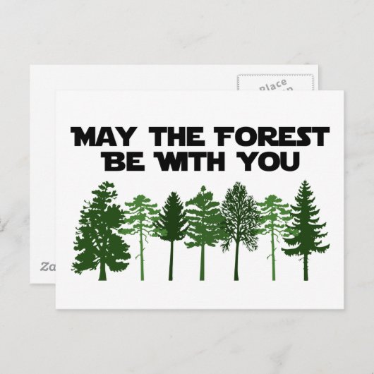 Mag het bos bij jou zijn? briefkaart (Voorkant / Achterkant)