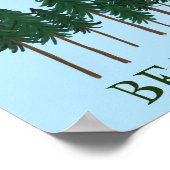 Mag het bos met je zijn de BOMEN TE BEWAREN? Poster (Hoek)