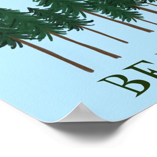 Mag het bos met je zijn de BOMEN TE BEWAREN? Poster (Hoek)