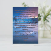 Mag het drie Bijbelse gebedde Wenskaart Kaart (Staand voorkant)