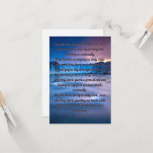 Mag het drie Bijbelse gebedde Wenskaart Kaart (Voorkant / Achterkant in situ)