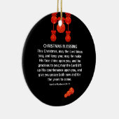 MAG HET LORD BLESS DAT JE 6 kerst telt Keramisch Ornament (Rechts)