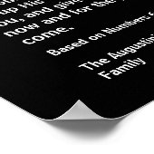 MAG HET LORD BLESS DAT JE 6 kerst telt Poster (Hoek)