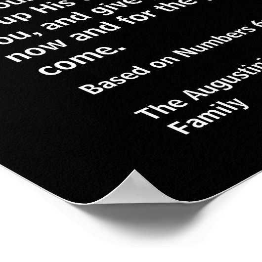 MAG HET LORD BLESS DAT JE 6 kerst telt Poster (Hoek)