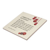 MAG HET LORD BLESS DAT JE Christelijk Kerstmis heb Tegeltje (Zijkant)