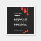 MAG HET WOORD ZWART DAT JE OP 6 kerst telt Servet (Voorkant)