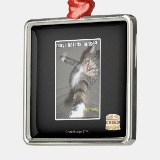 Mag ik dansen? metalen ornament (Links)