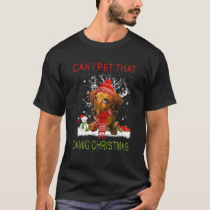 Mag ik dat Dawg Funny Kerstmis Weiner Daschun late T-shirt
