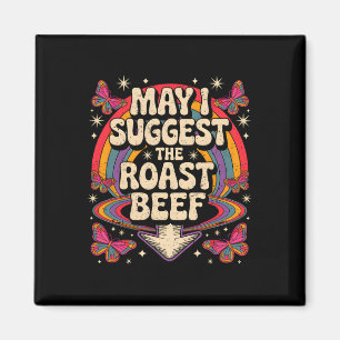 Mag ik de rosbief suggereren Funny Saying Bbq Sarc Magneet