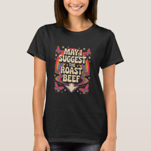 Mag ik de rosbief suggereren Funny Saying BBQ Sarc T-shirt
