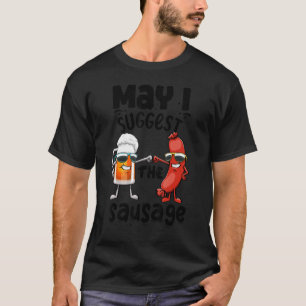 Mag ik de worst Vrouwen Foodie Worst L voorstellen T-shirt