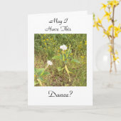 Mag ik deze dans hebben? kaart (Gele Bloem)