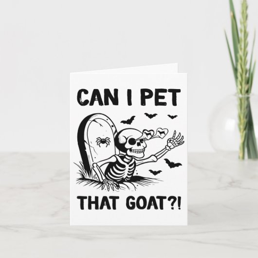 Mag ik die geit Halloween aaien? Kaart (Voorkant)