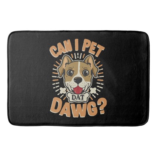 Mag ik die hond aaien badmat (Voorkant)