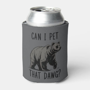 Mag ik die hond aaien? Beer Meme Grappige Hond Blikjeskoeler