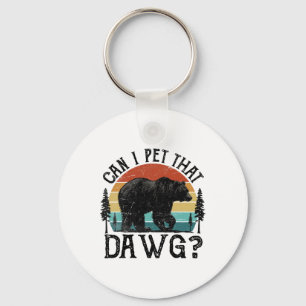 Mag ik die hond aaien Funny Dawg Beer Meme Camping Sleutelhanger