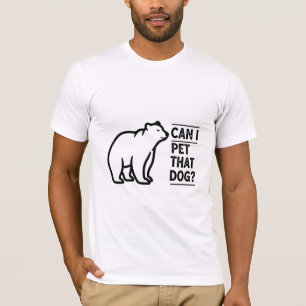 Mag ik die hond aaien? Grappige beer meme T-shirt