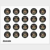 Mag ik die hond aaien ronde sticker (Vel)