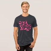 Mag ik die hond aaien? Tri-Blend shirt (Voorkant volledig)
