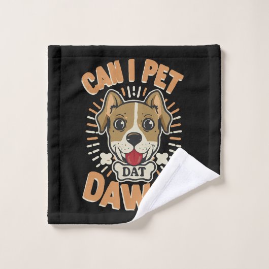 Mag ik die hond aaien washandje (Wasdoekje)